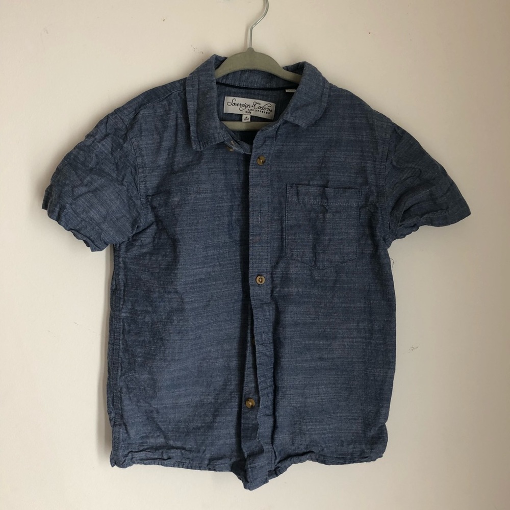 Classic chambray button down.